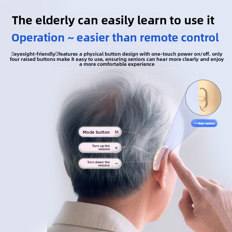 Rechargeable Bluetooth Behind-the-Ear Hearing Aid
